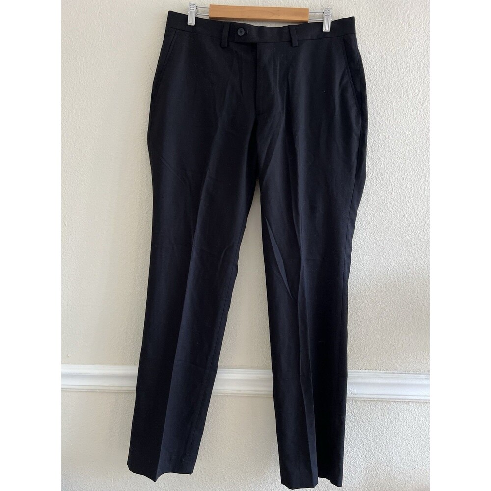 Nordstrom Rack Men’s 34x31.5  Dress Pants Black Luxury Elegant Glam Party